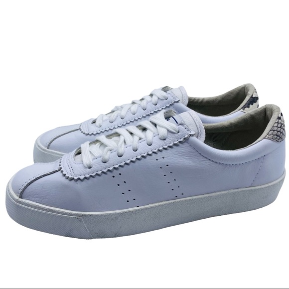 Superga Club S Full Comfort White Leather Lace Up Low Top Sneaker 2843 Size 6.5 - Picture 13 of 13